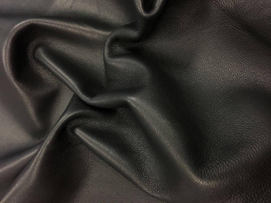 Black Lambskin Leather 2.25oz/0.9mm / Black LODGE 529