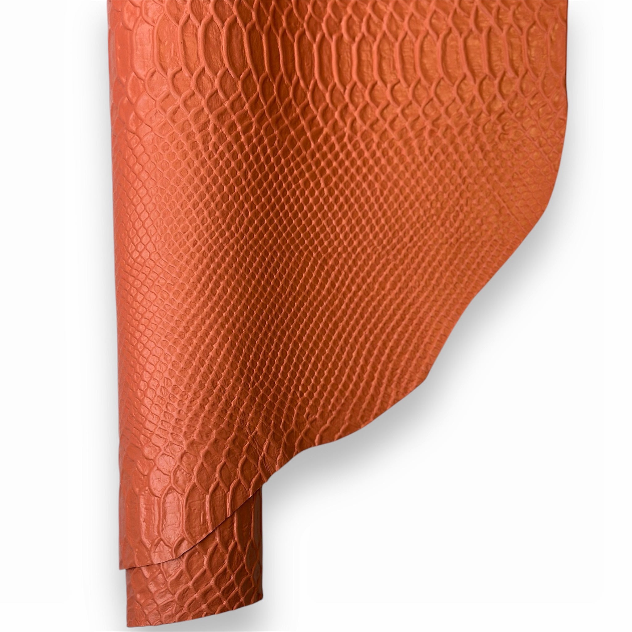 Matte Orange Lambskin 0.8mm/2oz ORANGE SNAKE 1555