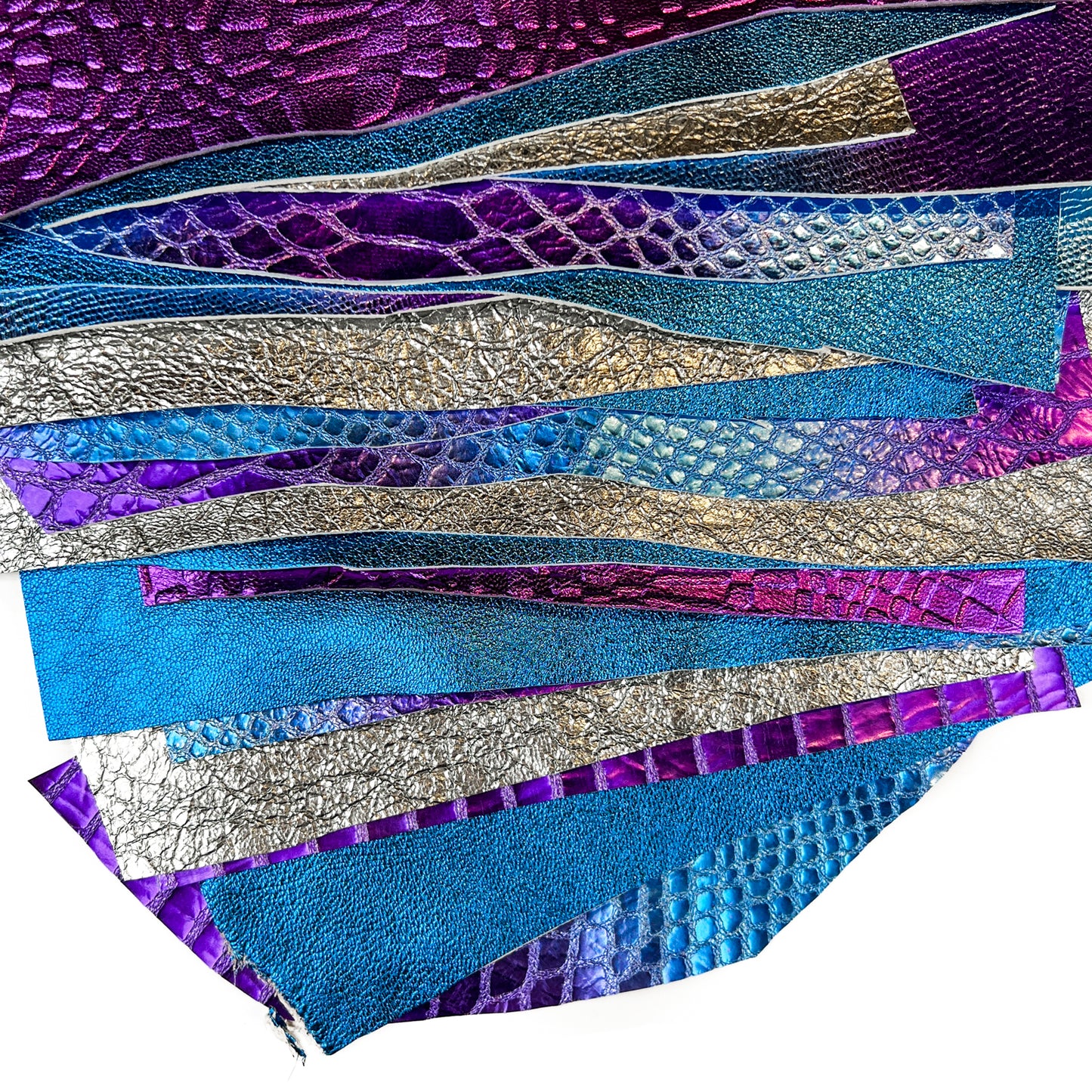 Metallic Scraps - Purple, Blue, Silver With Texture PURPLE MYSTERY 0.7-1mm/1.75-2.5oz