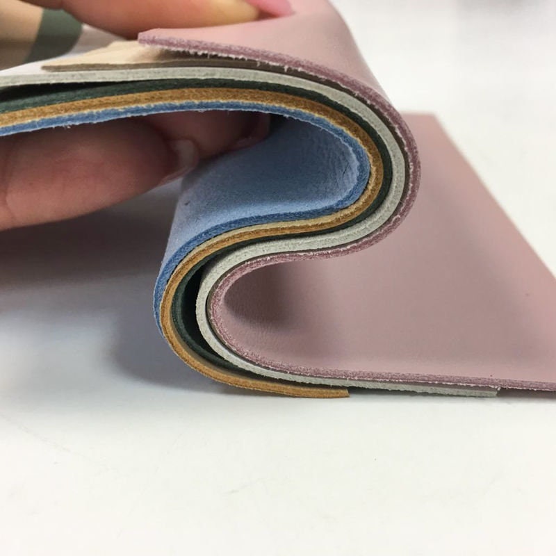 Pastel Scrap Mix 5x5in Six pcs Genuine Leather