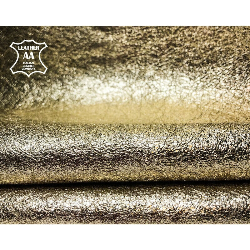 Sparkly Light Gold Lambskin Leather 0.8mm/2oz / CRUNCHY LIGHT GOLD 994