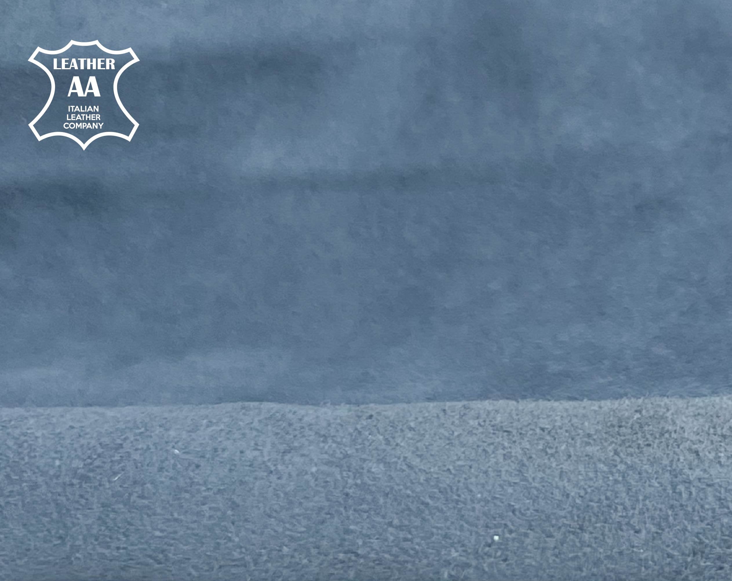 Gray Blue Lambskin Suede Very Thin 0.5mm/1.25oz / CAPTAIN'S BLUE 342