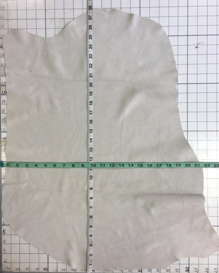 White Suede Linen White Thin Velour 0.5mm/1.25oz / BIRCH 607