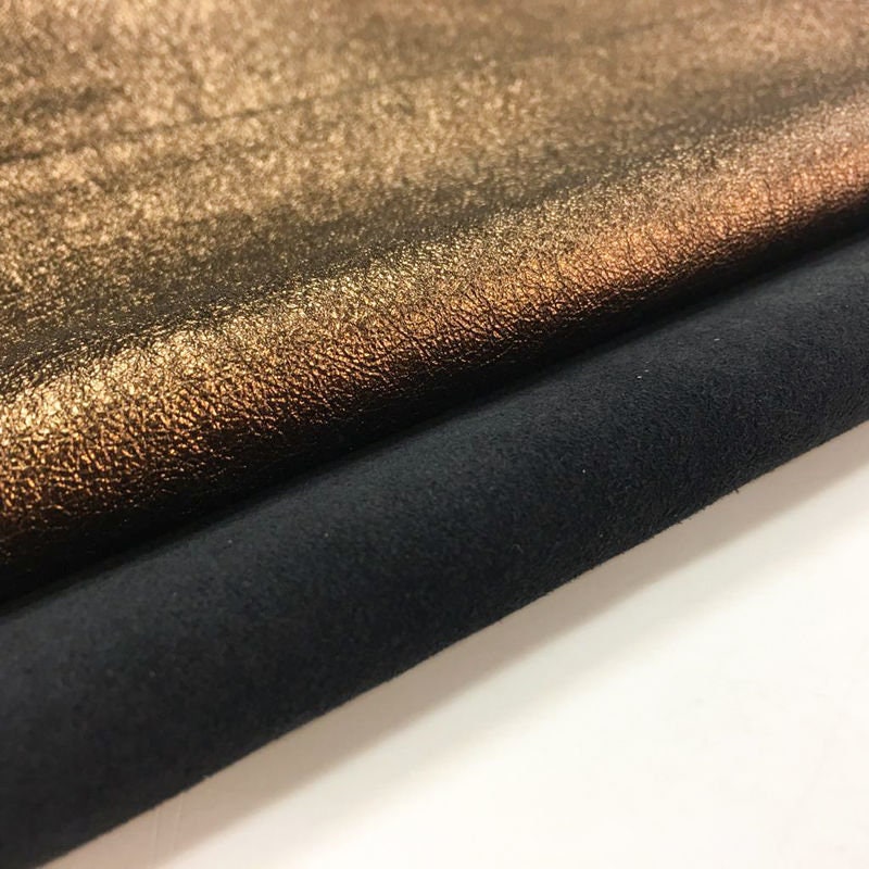 Bronze Metallic Lambskin Leather /0.7mm/1.75oz / CRUNCHY BRONZE 785