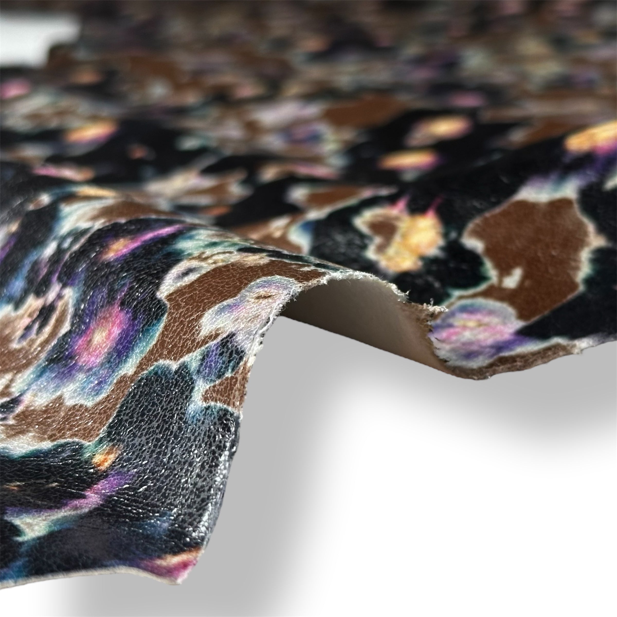 Brown Floral Print Pieces 0.7-0.8mm/1.75-2oz BROWN FLORAL 1564