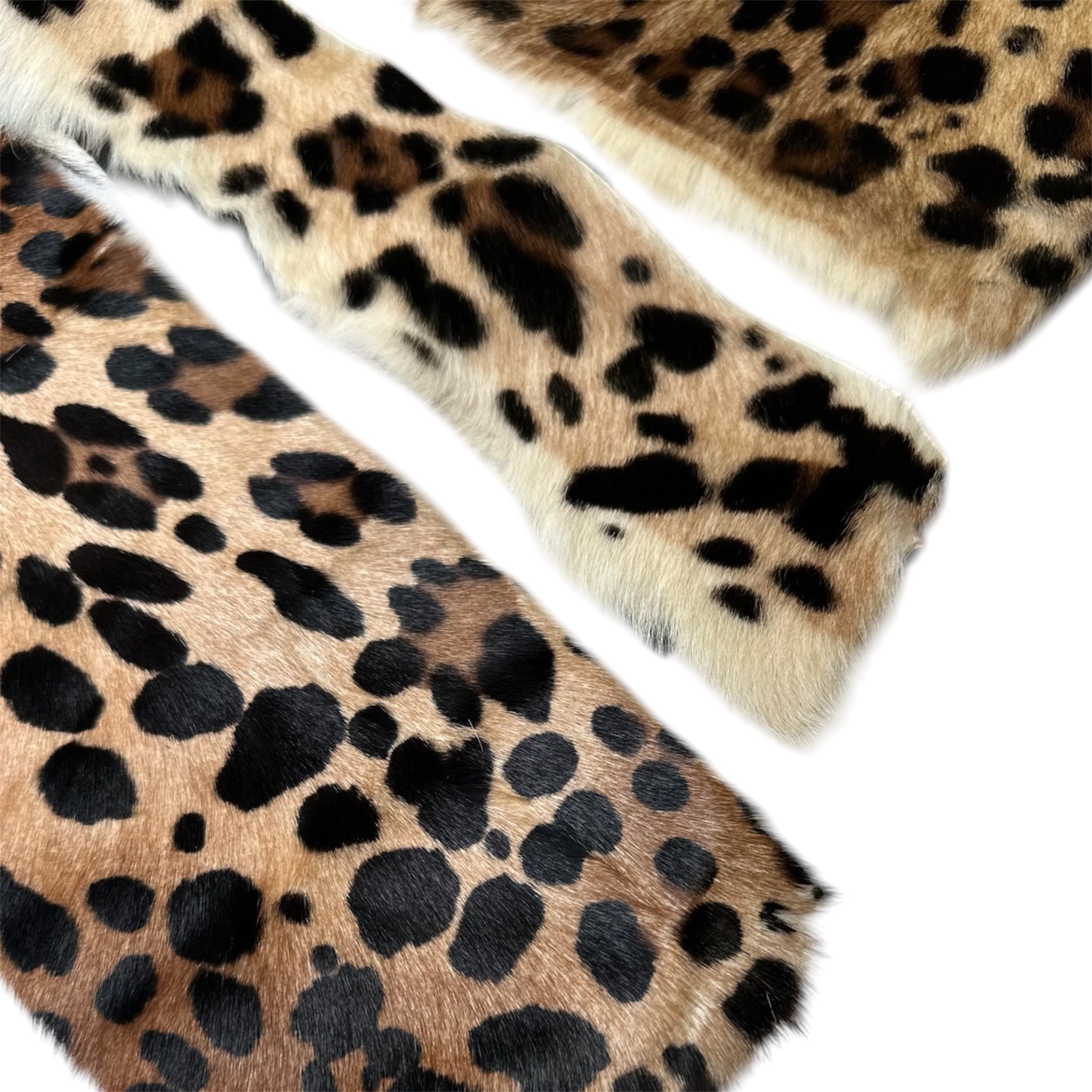 FUR Scraps 100 g / 200 g With Leopard Print Short Hair 0.9-1 mm/2.25- 2.5 oz