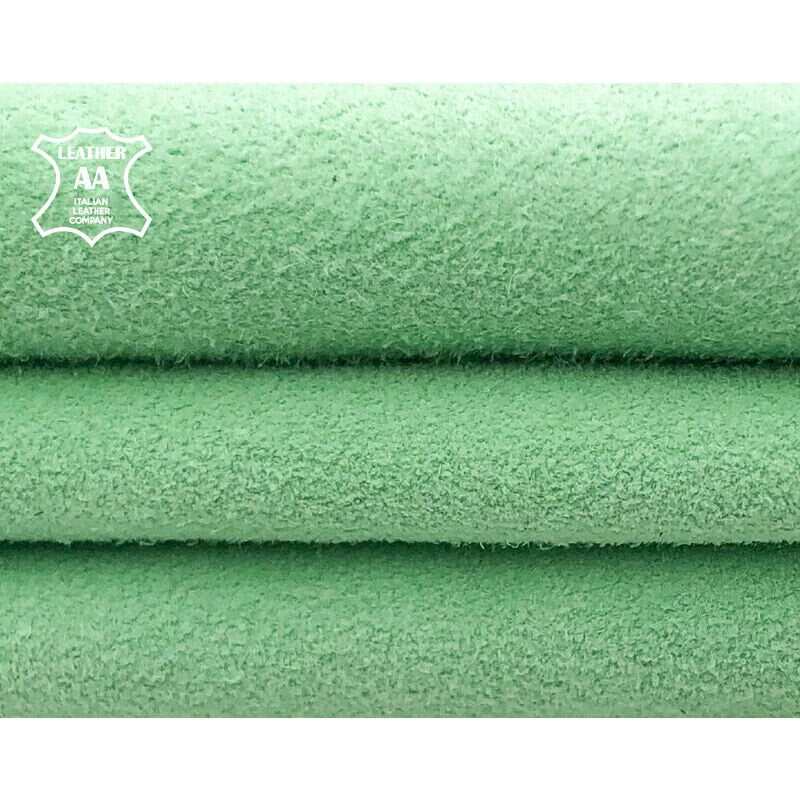 Bright Green Thin Suede Lambskin 0.5mm/1.25oz / GREEN ASH 926