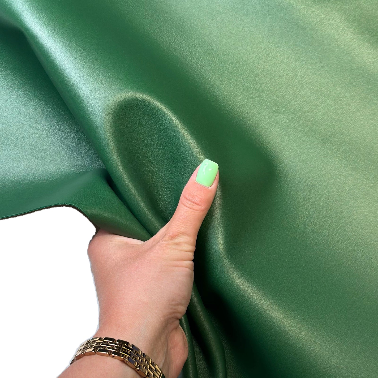 Green Lambskin Leather 0.8mm (2oz) Forest 1728