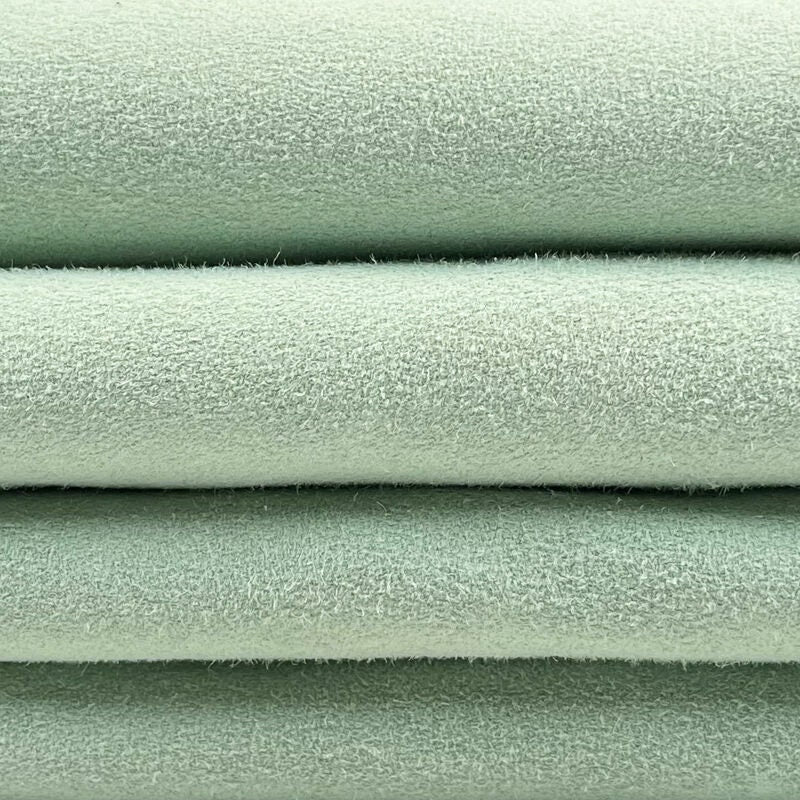 Light Green Suede Lambskin 0.6mm/1.5oz FOG GREEN 1168