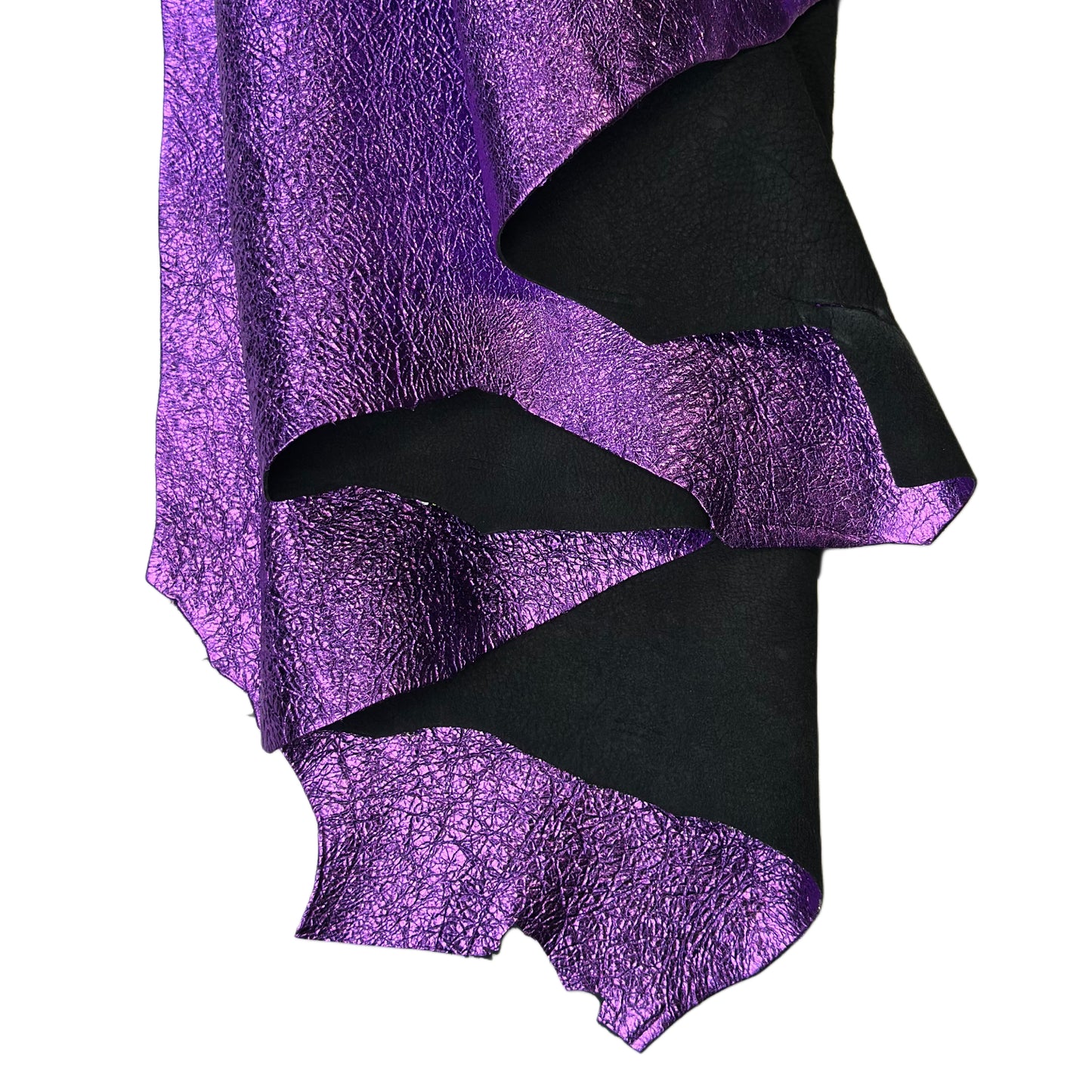 Metallic Violet Crunchy Lambskin Leather 1mm// 2.5oz CRUNCHY 1669