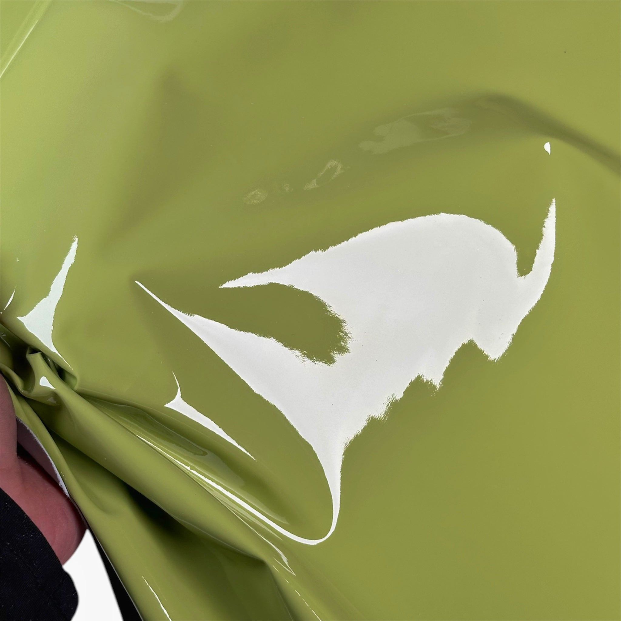 Light Pastel Green Patent Lambskin Leather GREEN PATENT 1559