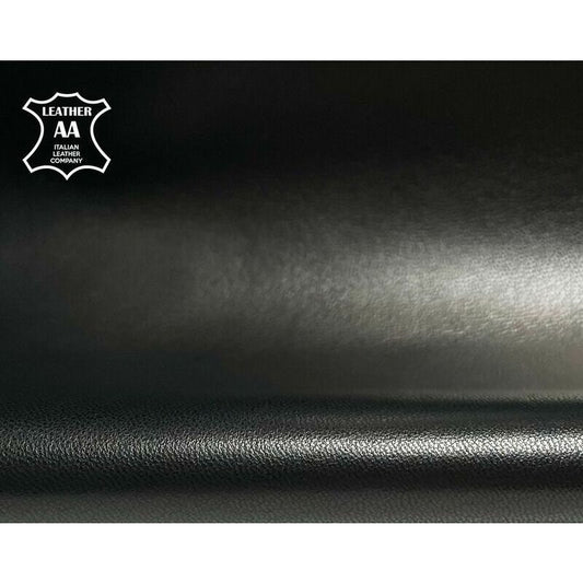Black Lambskin Leather  0.7mm/1.75oz / PIRATE BLACK 1300