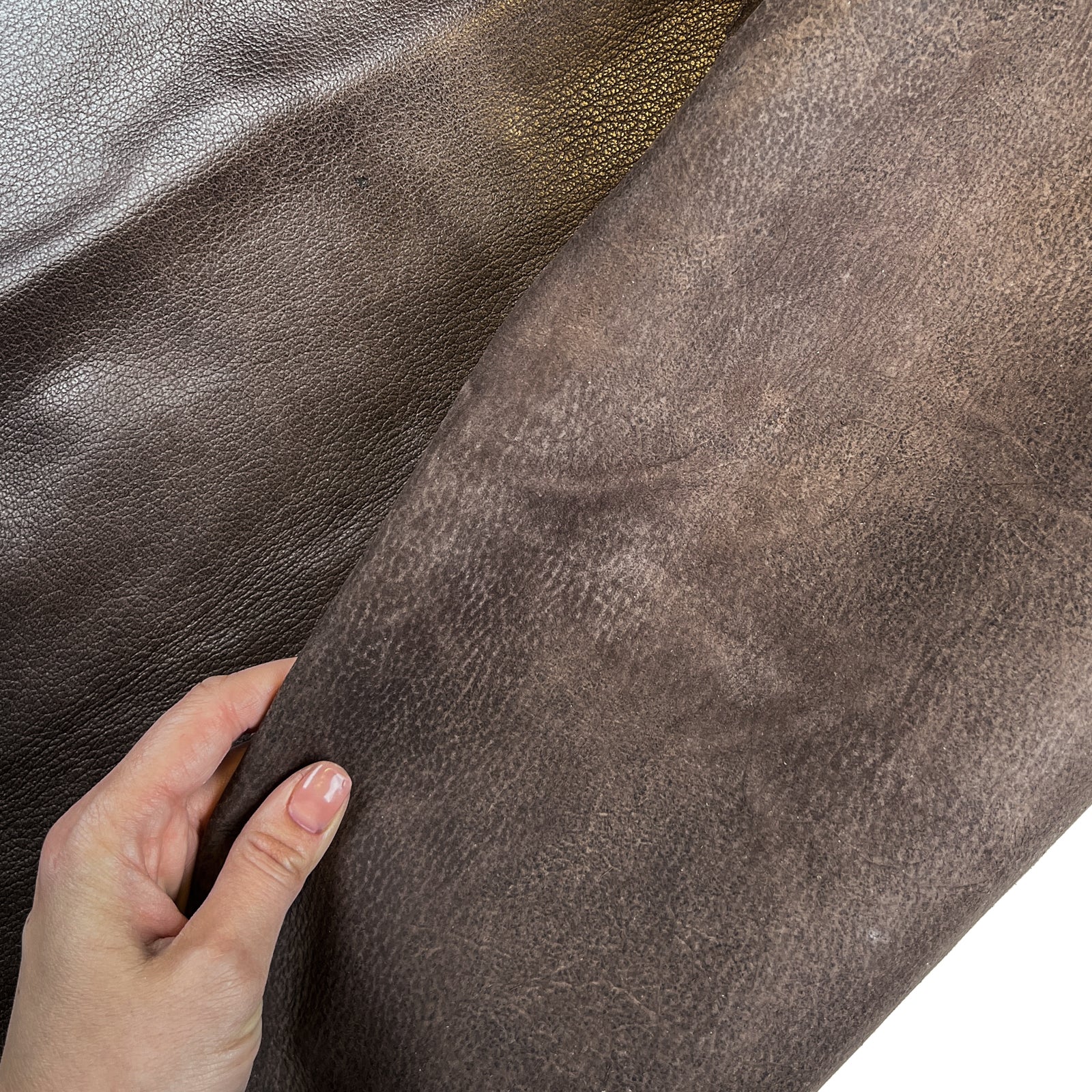 Brown Vintage Lambskin Leather 0.8mm/2oz / GRAIN VINTAGE 1438