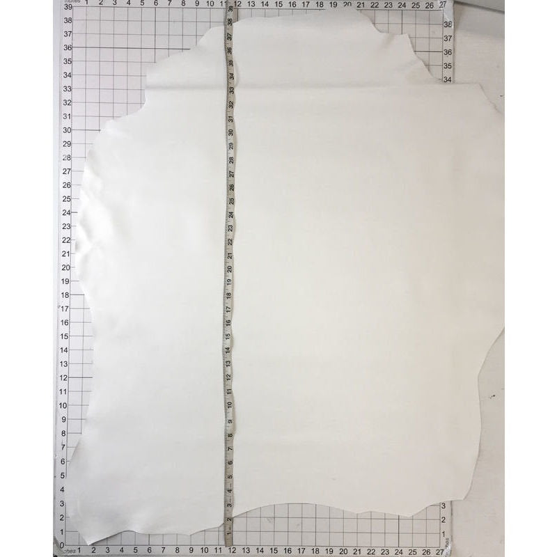 White Lambskin Suede 0.9mm/2.25oz / WHITE ALYSSUM 886