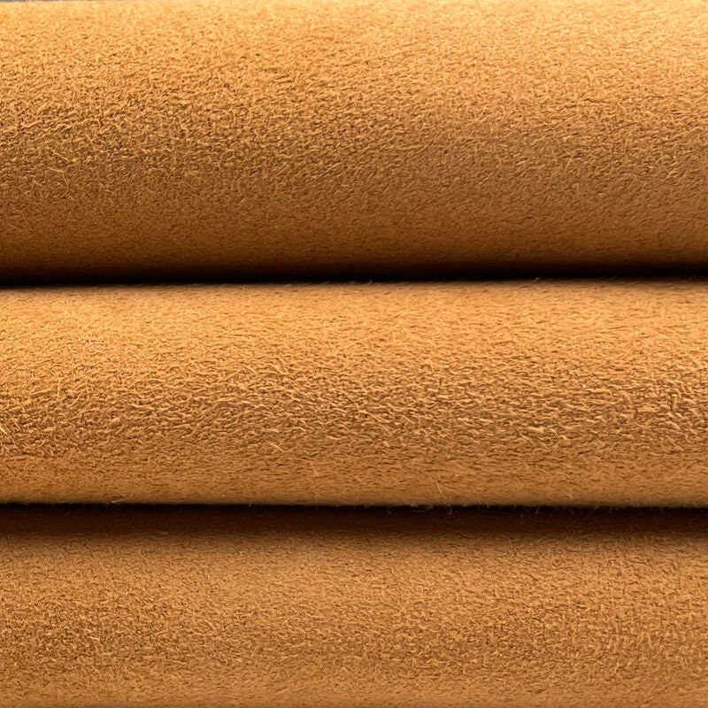 Classic Tan Brown Suede Lambskin Leather 0.9mm//2.25oz BISCUIT 1234