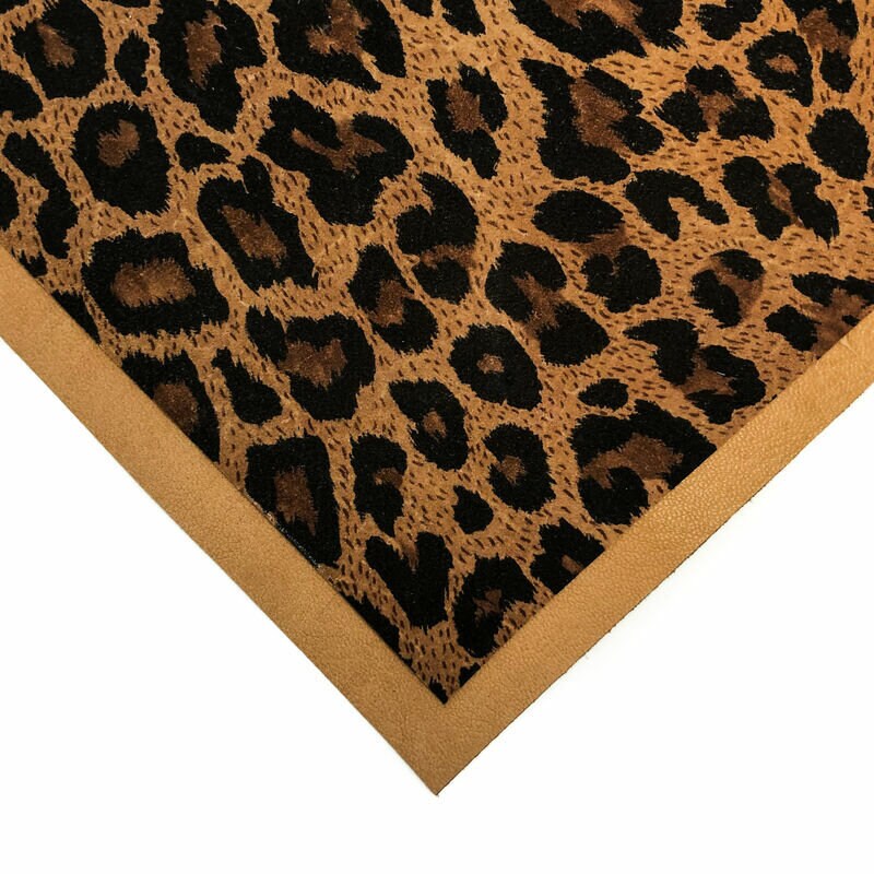 Leopard Print Lambskin Sheets 0.8 mm/2oz / HAPPY LEOPARD 1031