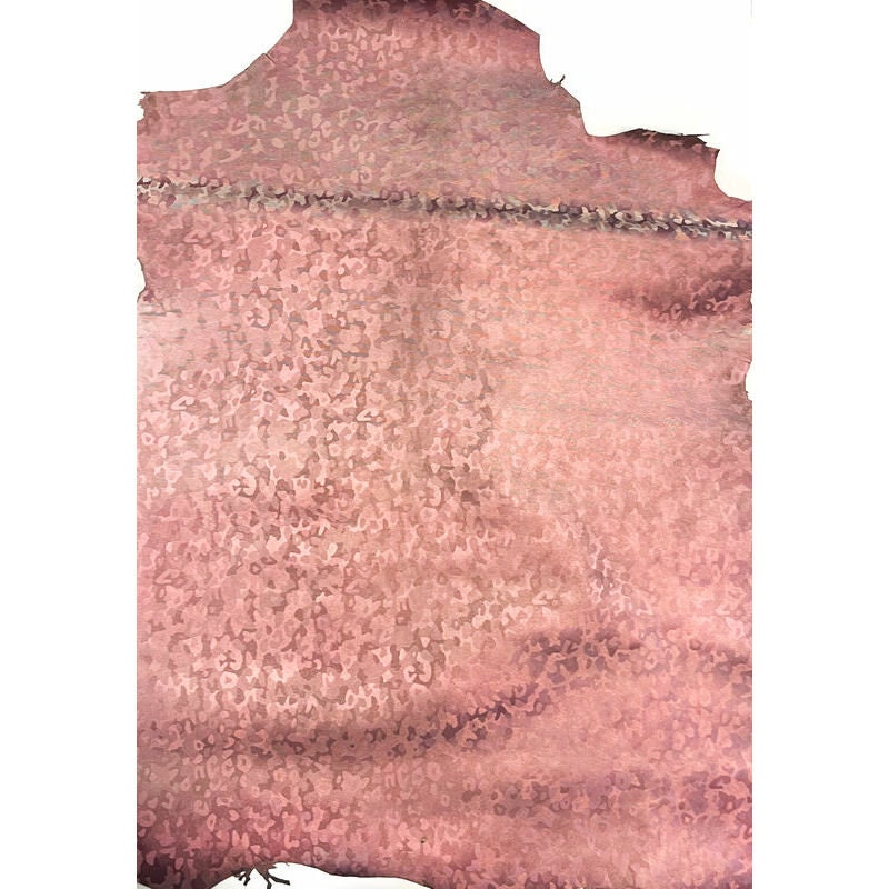 Reflective Camouflage Lambskin Hides 0.7-0.8mm/1.75-2oz / COLORFUL CAMOUFLAGE 1268