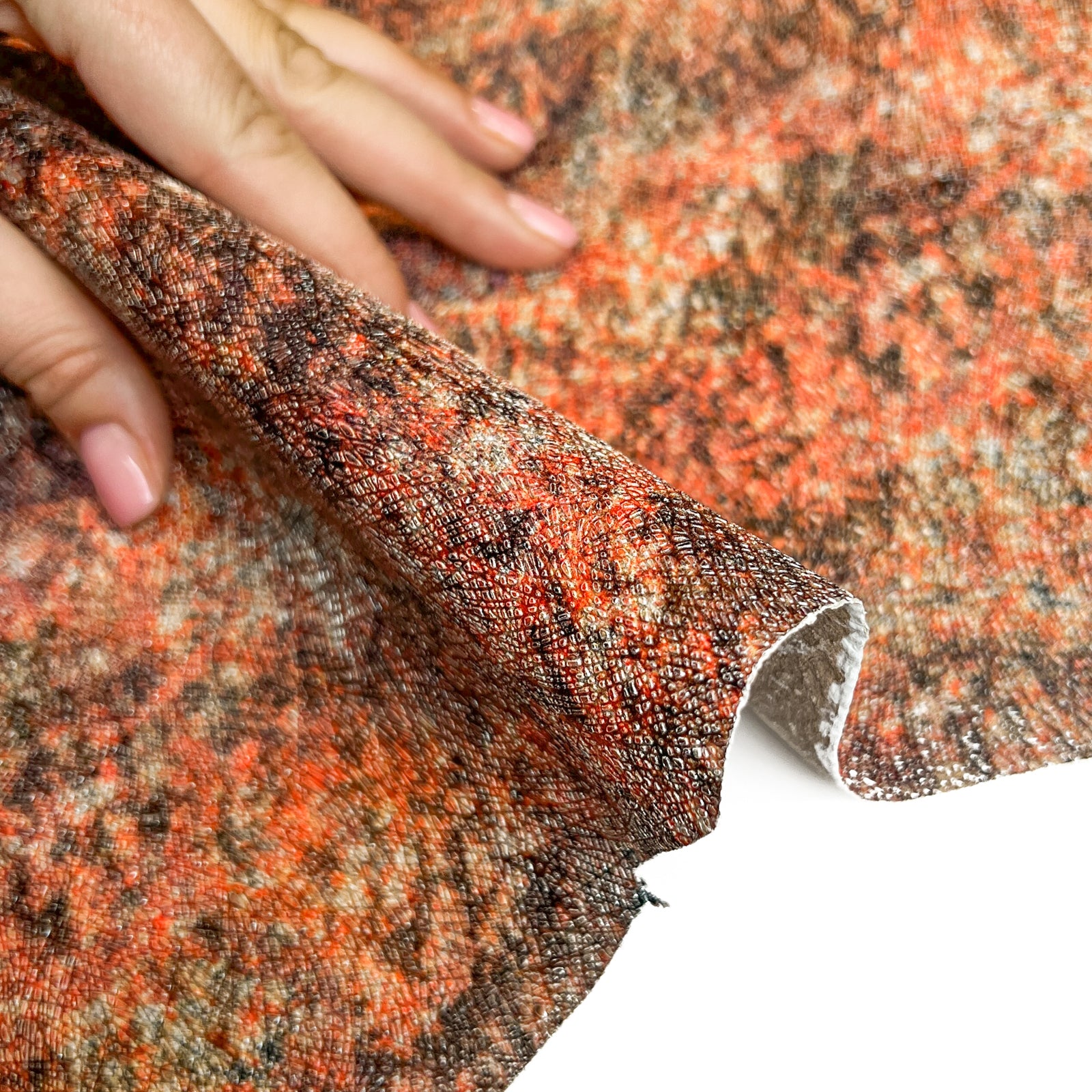 Orange Lambskin With Print 0.6mm/1.5oz / ORANGE SAFFIANO GALAXY 1492