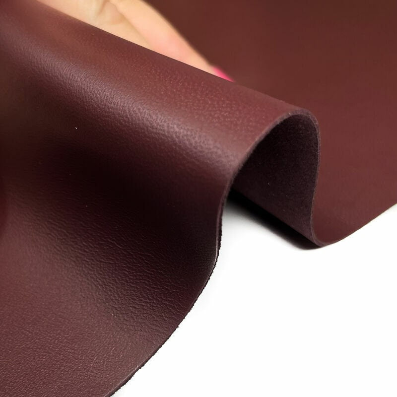 Dark Thick Burgundy Lambskin 1mm/2.5oz / MAHOGANY STONE 1162