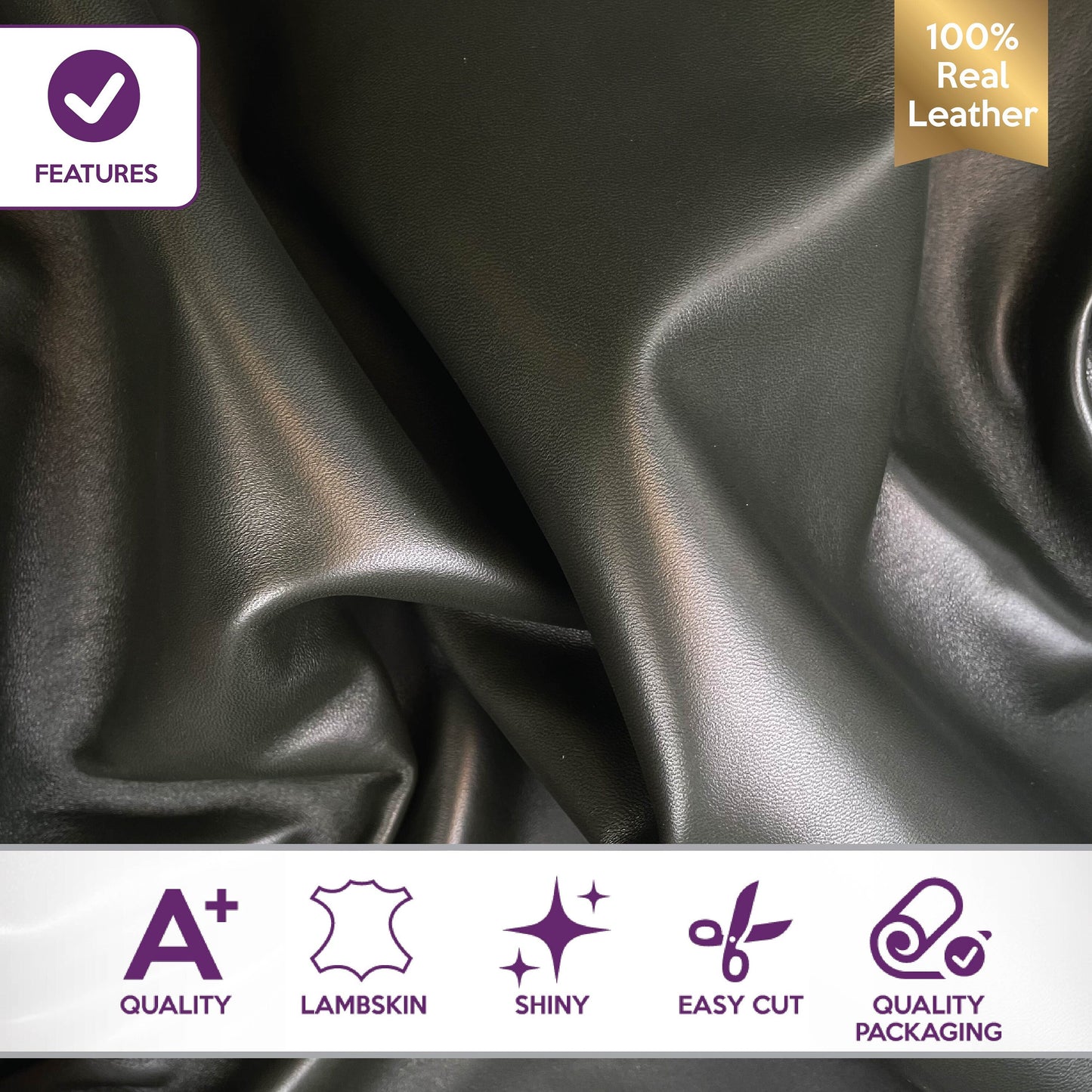 Dark Green Lambskin Hides 0.7mm/1.75oz / PINE GROVE 237