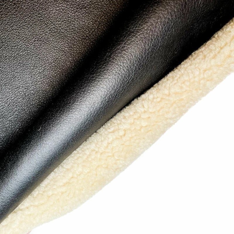 Italian Lambskin Shearling Hides Warm Double Sided Shearling CREAM SHEARLING 1062 1.4mm / 3.5oz