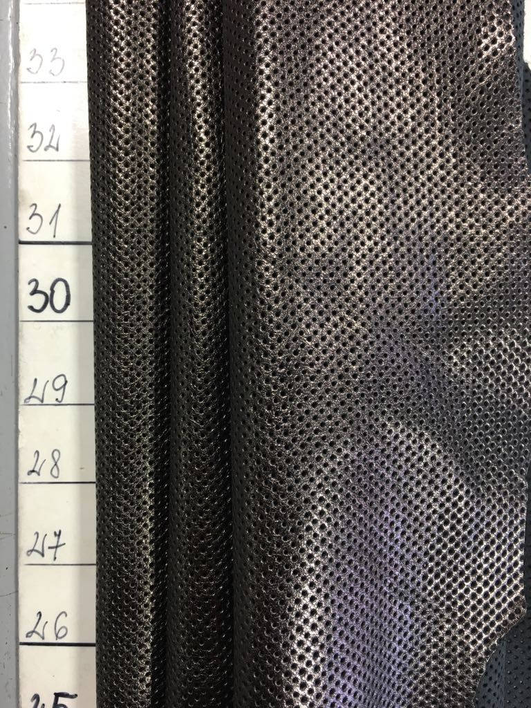 Bronze Metallic Perforated Lambskin 0.9mm/2.25oz / DARK BRONZE 545