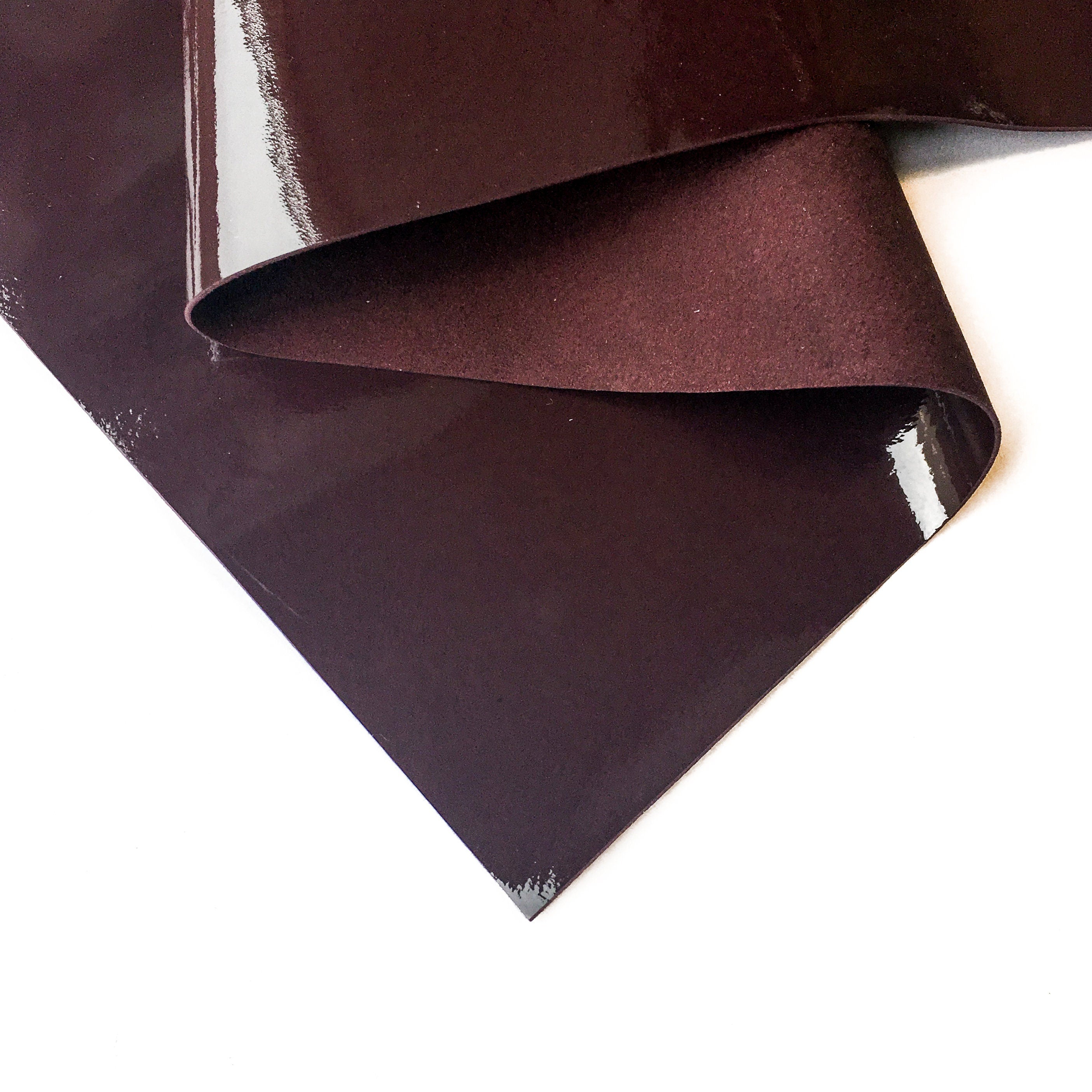 Burgundy Patent Leather Sheets 1.5oz/0.6mm / CATAWBA GRAPE 841