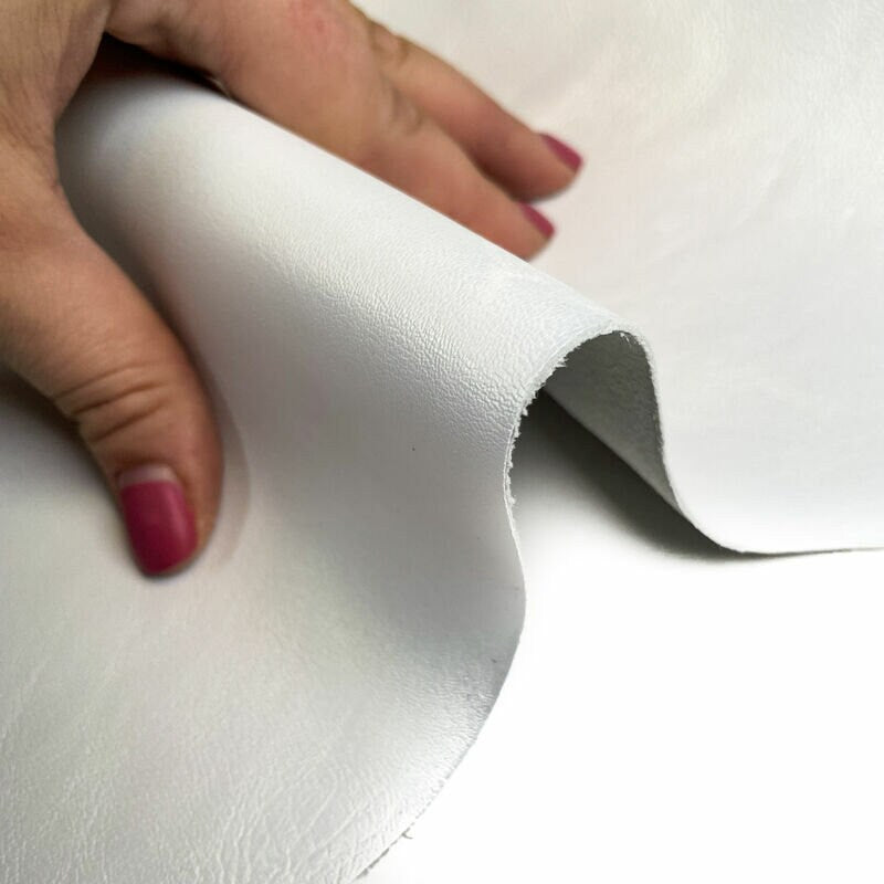 Smooth White Lambskin Hide 1.0mm/2.5oz / WHITE PEARL PERLAMUTER 1165