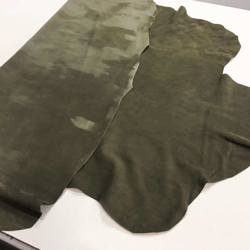 Dark Green Suede Lambskin Thin 0.4mm/1oz / OLIVE NIGHT 345