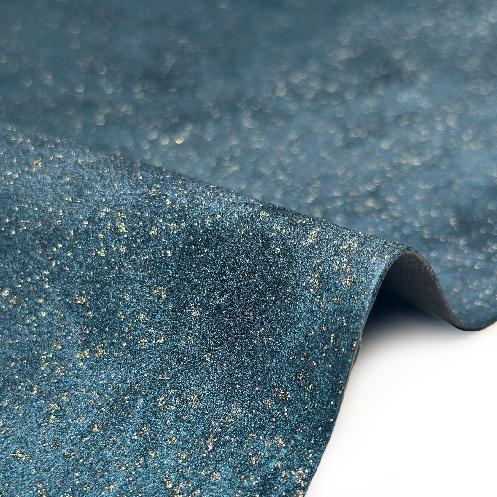 Blue Metallic Lambskin Suede Leather With Silver Shine 1-1.1mm//2.5-2.75oz 1644