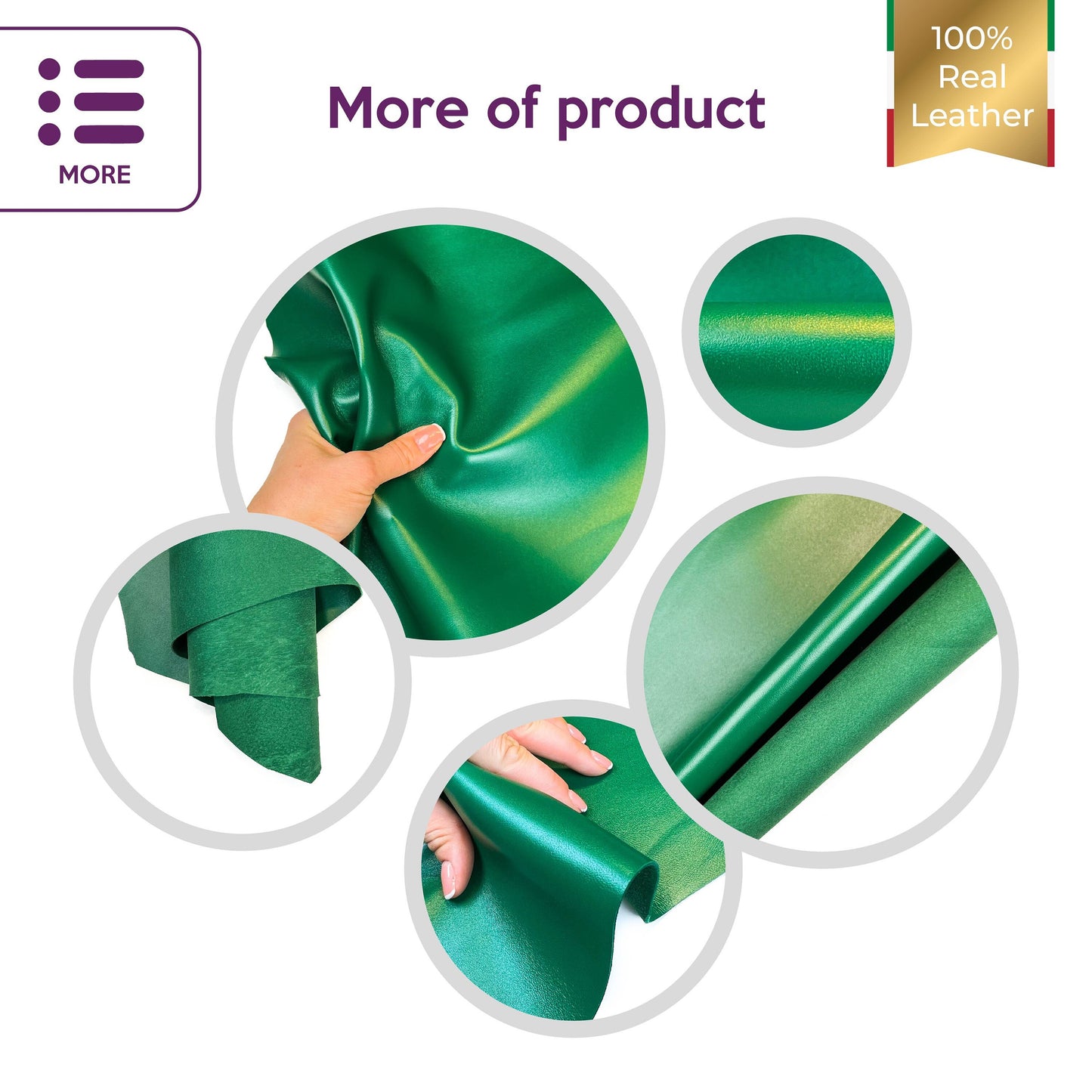 Emerald Green Lambskin 0.8mm/2oz / DARK EMERALD 1417