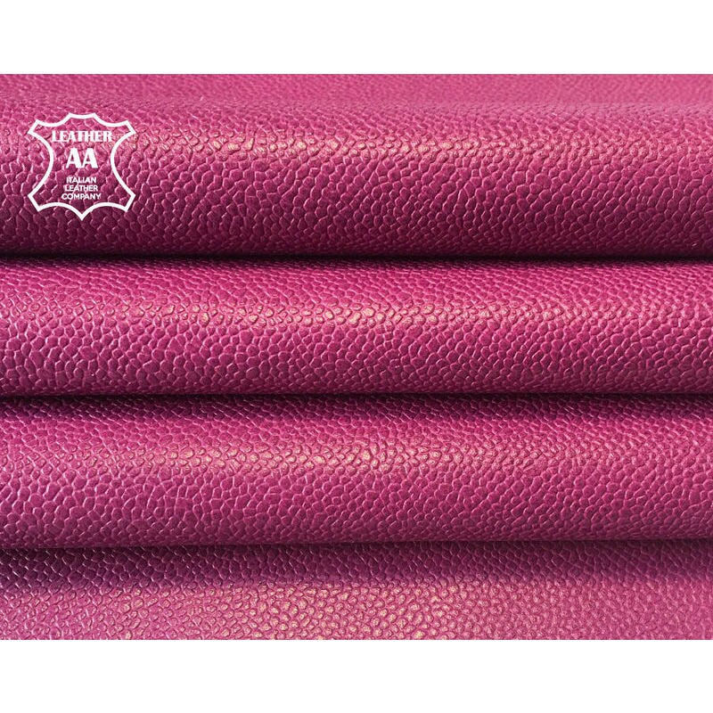 Purple Lambskin With Pebbled Print 0.8mm/2oz / PURPLE WINE 823