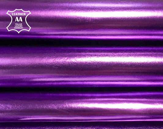 Purple Metallic Lambskin Leather 0.7-1mm/2.5oz / VIOLA 705