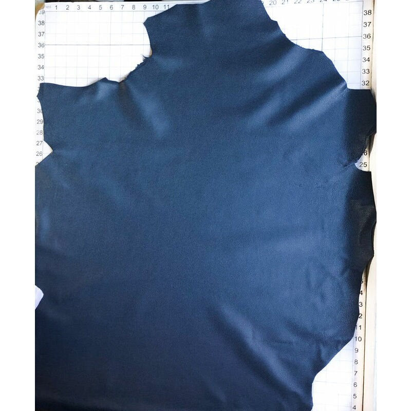 Dark Blue Pebbled Lambskin Leather 1.0mm/2.5oz / MOONLIT OCEAN 928