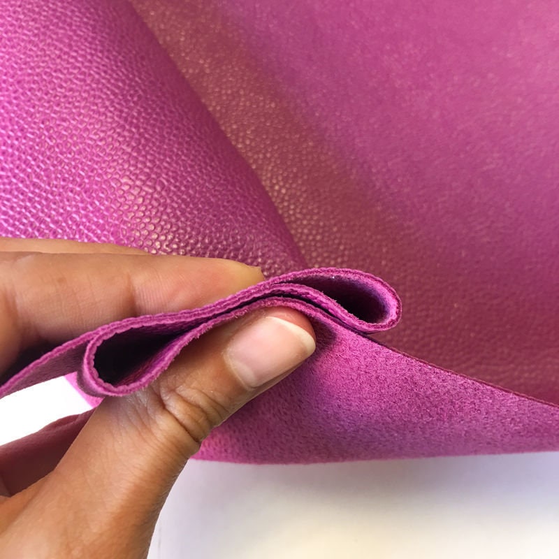 Purple Lambskin With Pebbled Print 0.8mm/2oz / PURPLE WINE 823