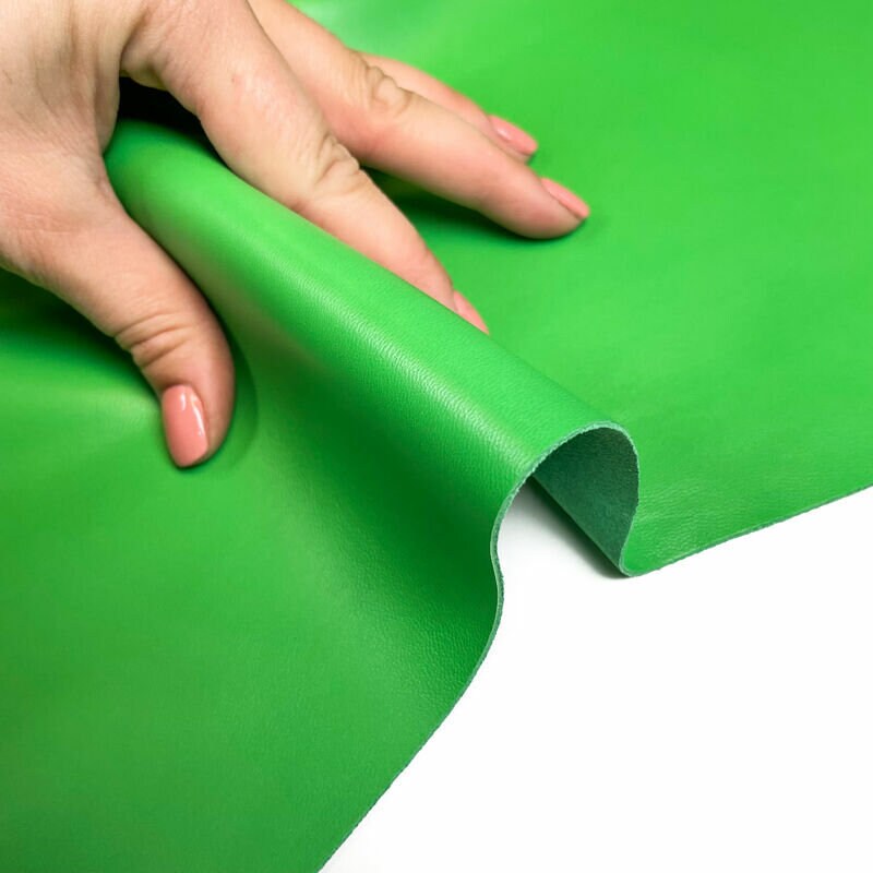 Bright Green Lambskin Leather 0.8mm/2oz / POISON GREEN 1248