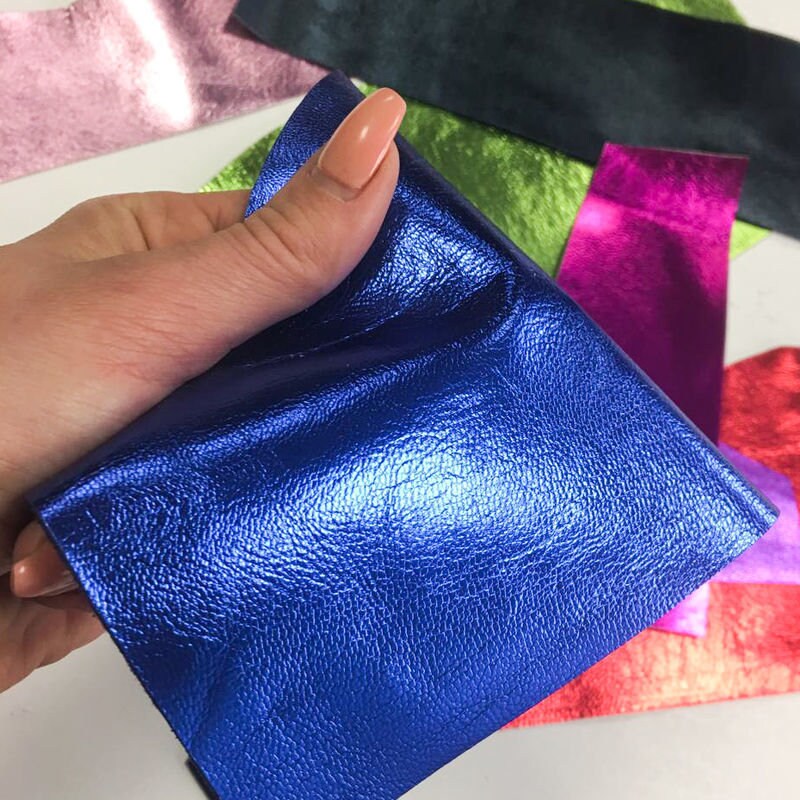 Bright Metallic Scrap Packs Mix Of Lambskin Renmats Shiny Colors