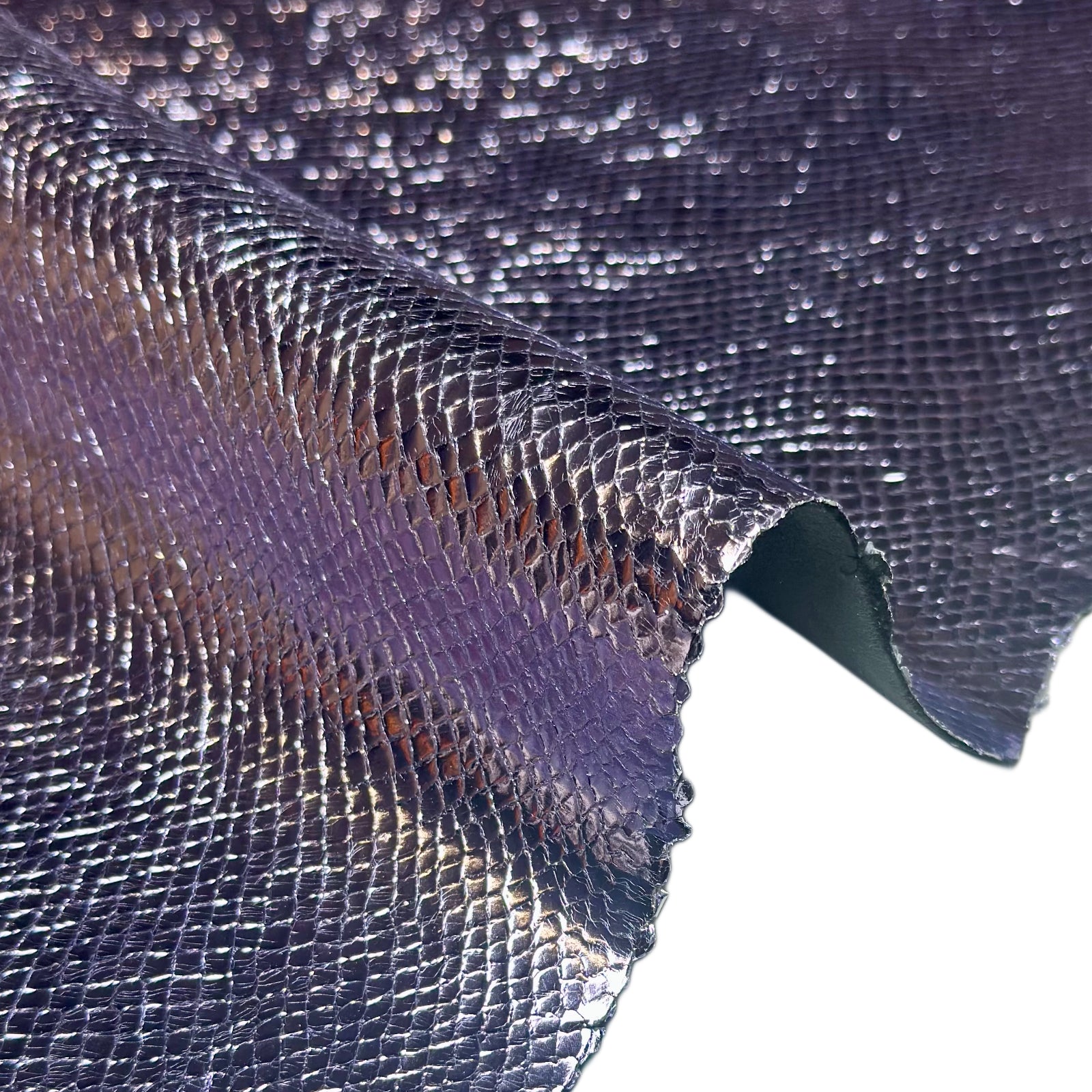 Metallic Purple Lambskin Leather 0.8mm // 2oz Lizard 1682