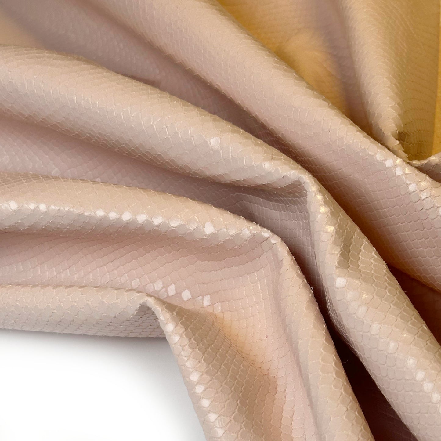 Beige Pink Lambskin With Snakeskin Print 0.7mm/1.75oz Pink Snake 1598