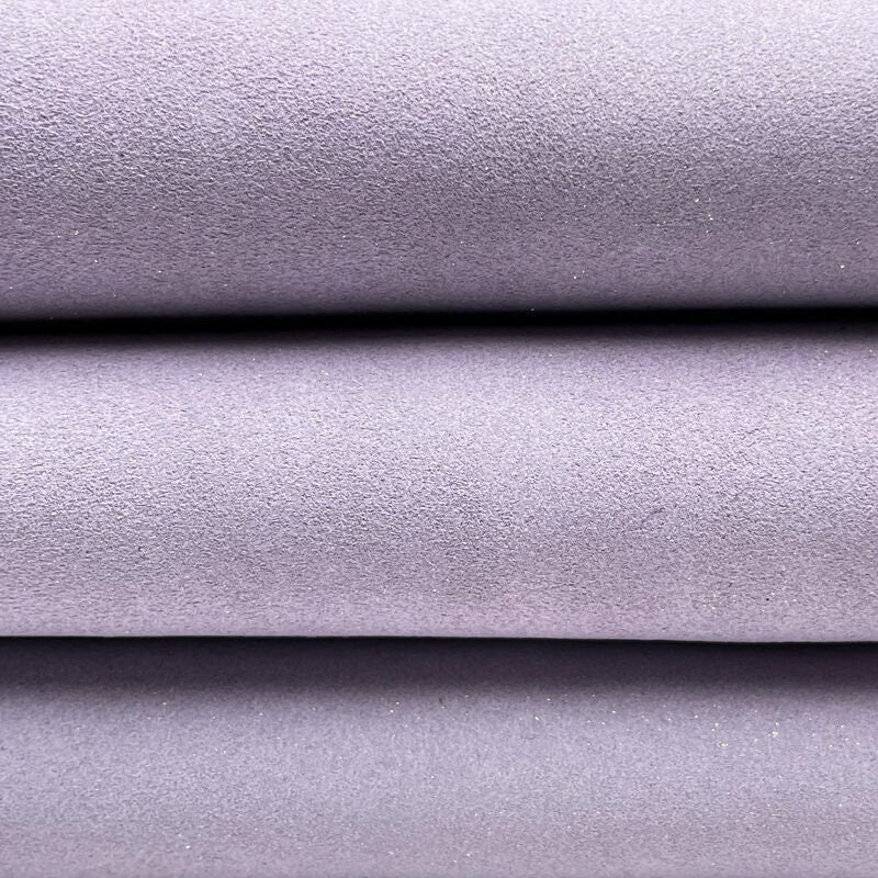 Viola Suede Lambskin With Shine All Over 1mm/2.5oz / SPARKLY LAVENDER 1134
