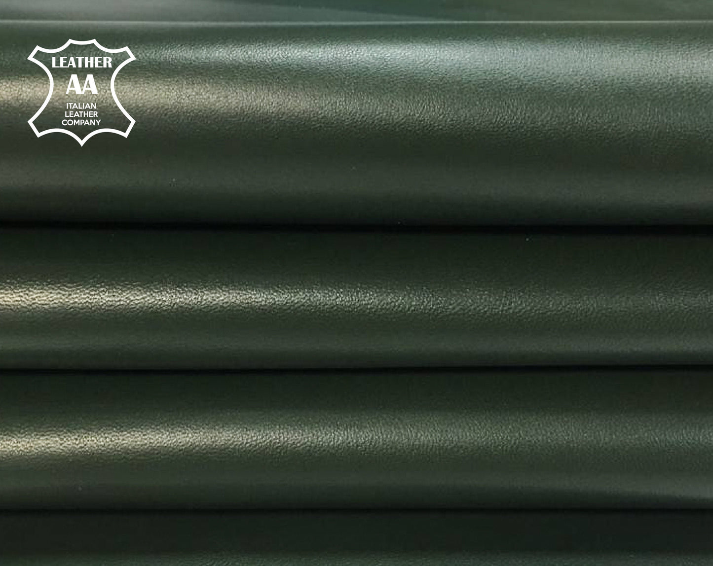 Dark Green Lambskin Leather Thick 0.9mm/2.25oz / KOMBU GREEN 590