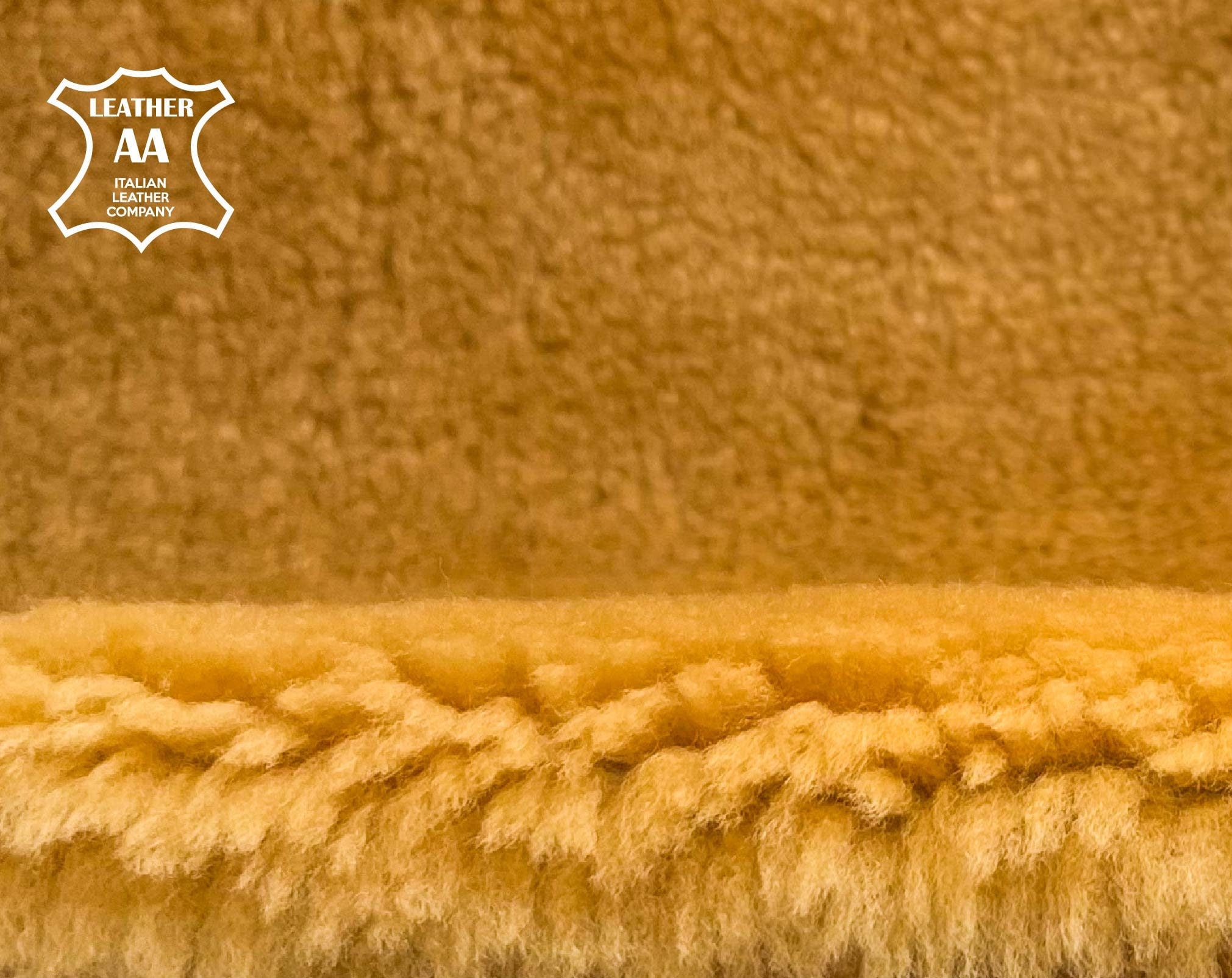 Soft Ginger Italian Lambskin Shearling Hides 1.4mm/3.5oz / Ginger Shearling 1401
