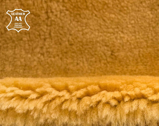 Soft Ginger Italian Lambskin Shearling Hides 1.4mm/3.5oz / Ginger Shearling 1401