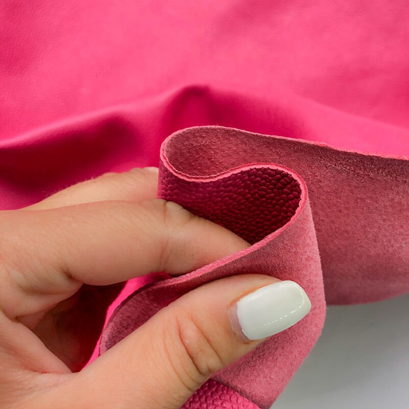 Pink Raspberry Pebbled Lambskin 1.2mm/3oz / PINK SORBET 906