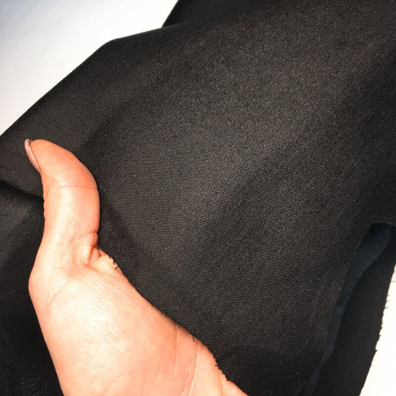 Thick Shiny Black Stretch Lambskin For Leggings Elastic 0.8mm/2oz / SHINY STRETCH 872