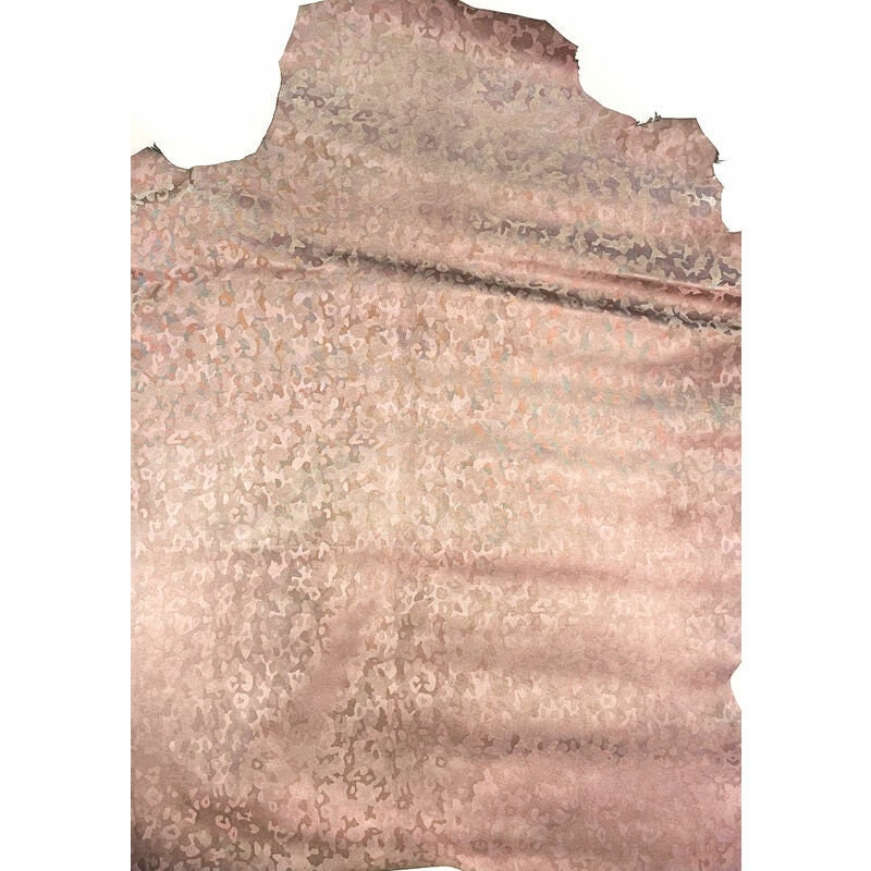 Reflective Camouflage Lambskin Hides 0.7-0.8mm/1.75-2oz / COLORFUL CAMOUFLAGE 1268