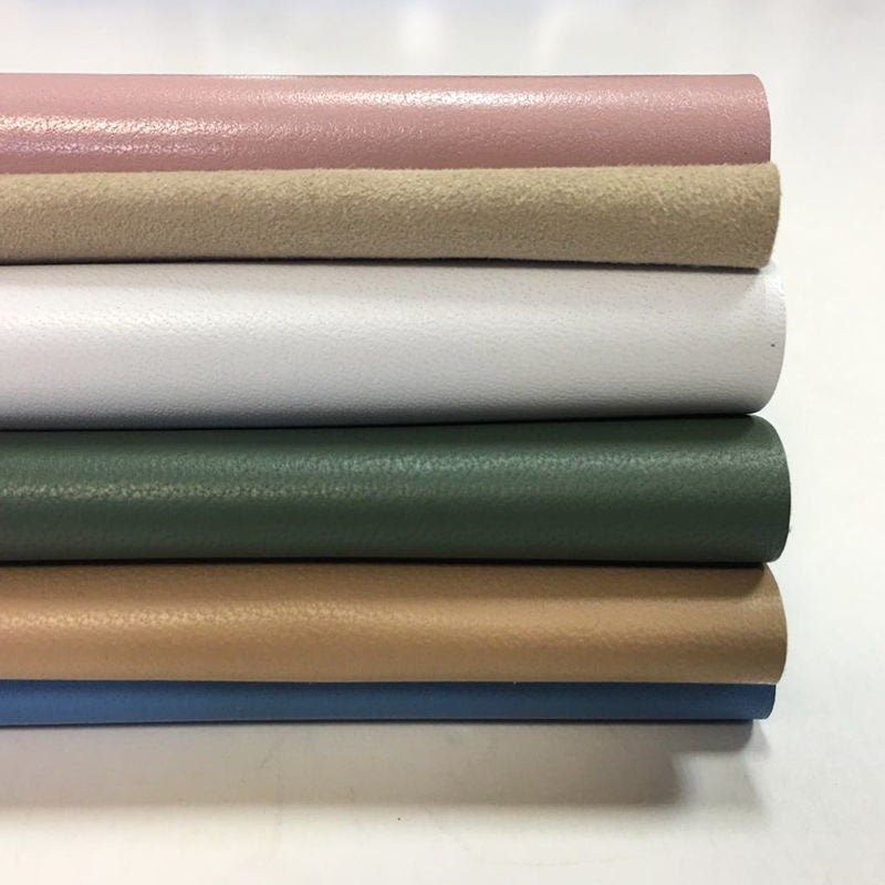 Pastel Scrap Mix 5x5in Six pcs Genuine Leather
