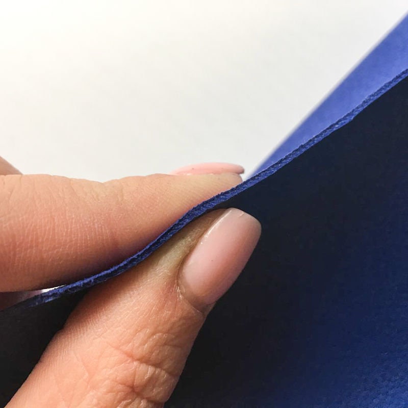 Dark Blue Pebbled Lambskin Leather 1.0mm/2.5oz/1.0mm / TEXTURED SODALITE 842
