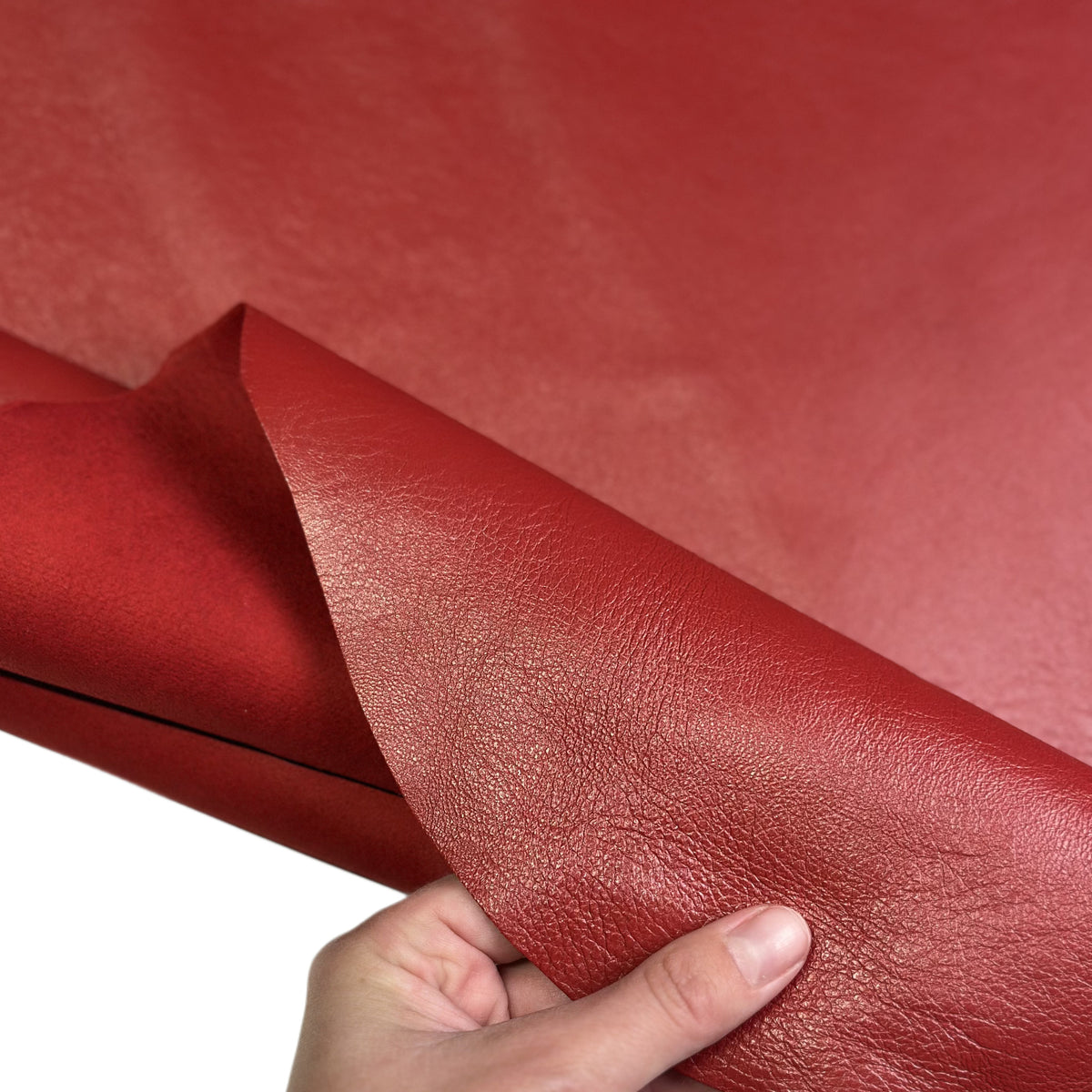 Red Lambskin Leather 5, 6 sqft Pieces 0.9mm (2.25oz) SCARLET 1734