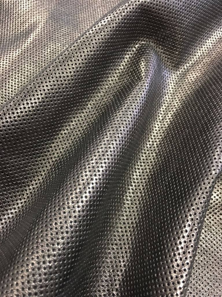 Bronze Metallic Perforated Lambskin 0.9mm/2.25oz / DARK BRONZE 545